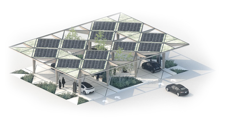 Solar charging station